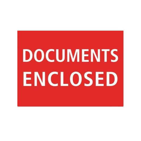 Etiket Documents Enclosed