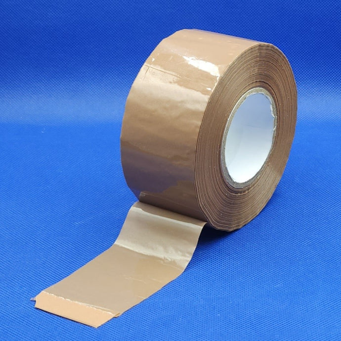 PP Acryle tape 48mm 150meter bruin low-noise