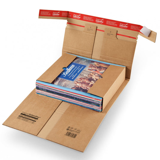 Boekverpakking met veiligheidssluiting 322 x 292 x 35-80 mm