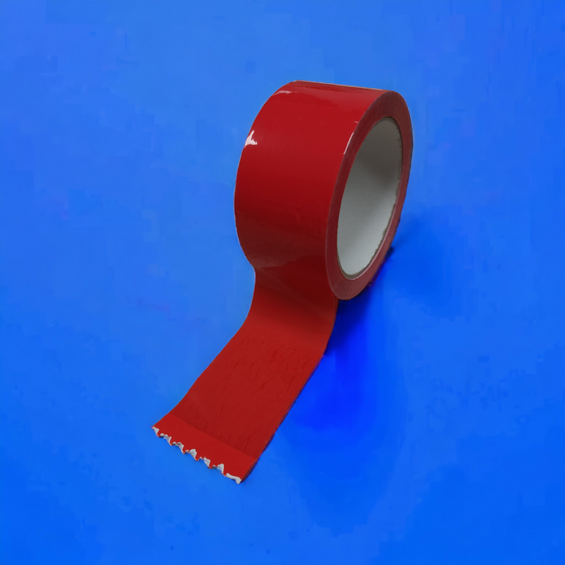 Load image into Gallery viewer, PP Acryle tape 50mm 66meter rood low-noise
