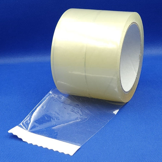 PP acryle tape 75mm 66meter transparant low-noise
