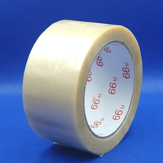 PVC Tape 48mm, 66meter Transparant