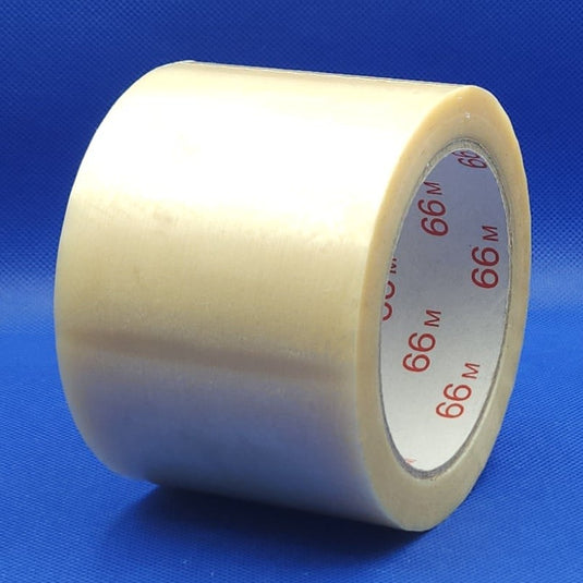 PVC Tape 75mm, 66meter Transparant
