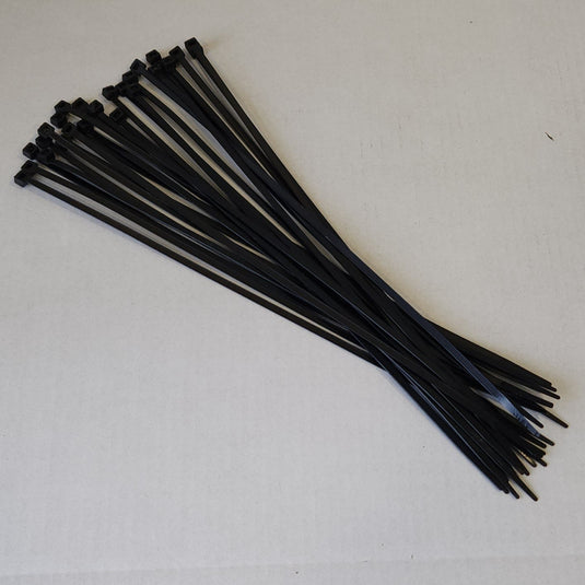 Kabelbinders zwart, 7,6mm dik, 368mm breed