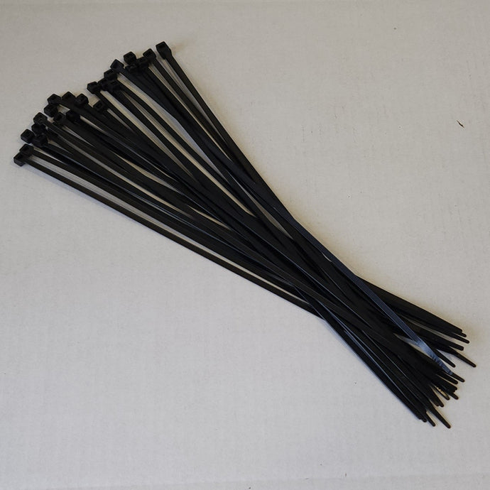Kabelbinders zwart, 4,8mm dik, 300mm breed